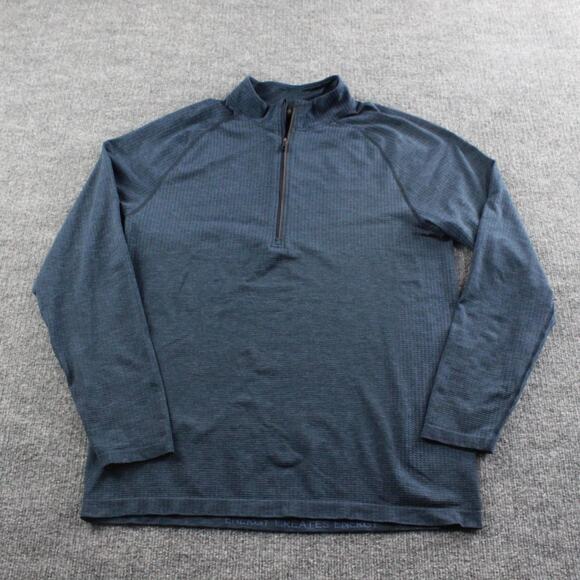 Lululemon Pullover Mens Medium Metal Vent Tech Half Zip Mineral Blue Activewear - Picture 1 of 9
